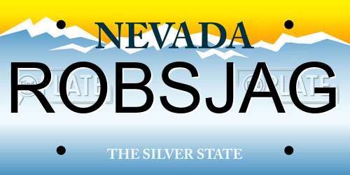 ROBSJAG Nevada License Plate