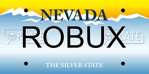ROBUX Nevada License Plate