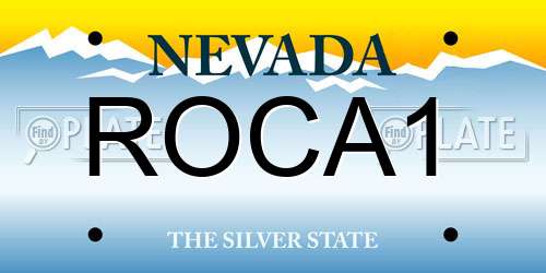ROCA1 Nevada License Plate