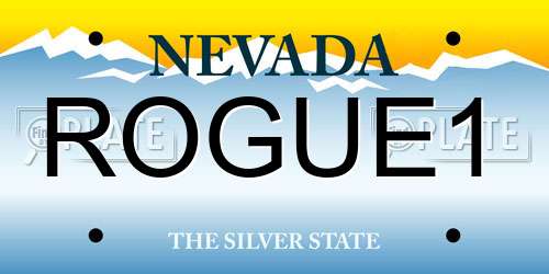 ROGUE1 Nevada License Plate