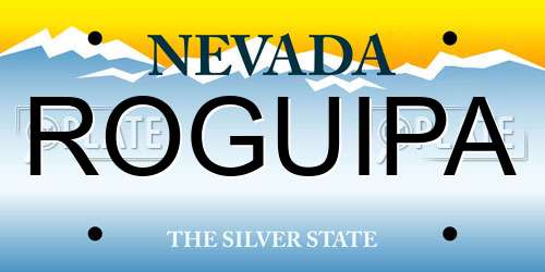 ROGUIPA Nevada License Plate