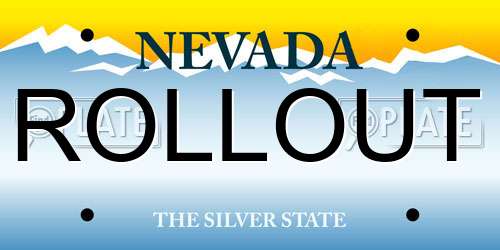 ROLLOUT Nevada License Plate