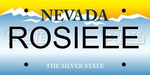 ROSIEEE Nevada License Plate