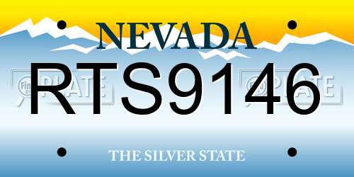 RTS9146 Nevada License Plate