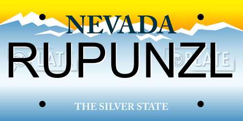 RUPUNZL Nevada License Plate