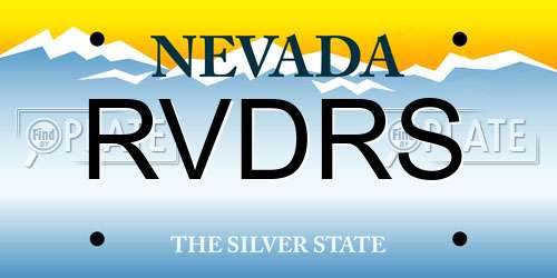 RVDRS Nevada License Plate