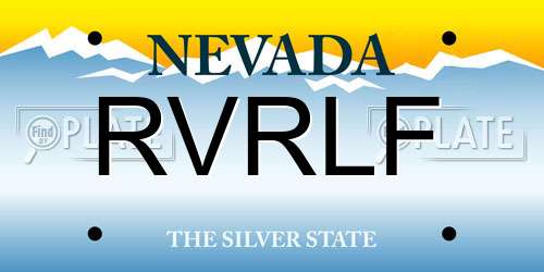 RVRLF Nevada License Plate