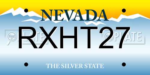 RXHT27 Nevada License Plate