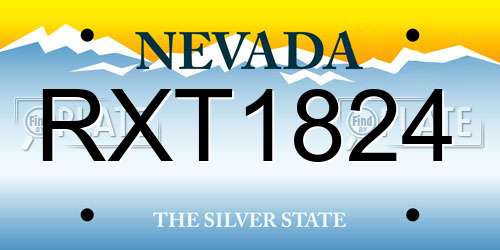 RXT1824 Nevada License Plate
