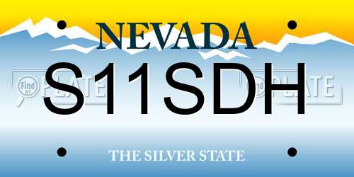 S11SDH Nevada License Plate