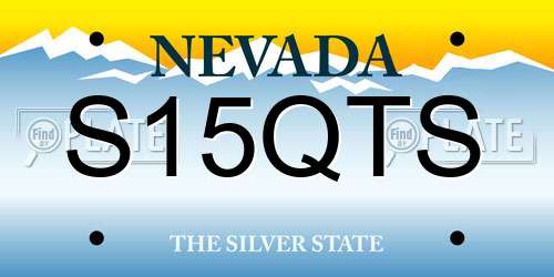 S15QTS Nevada License Plate