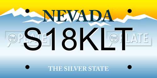 S18KLT Nevada License Plate
