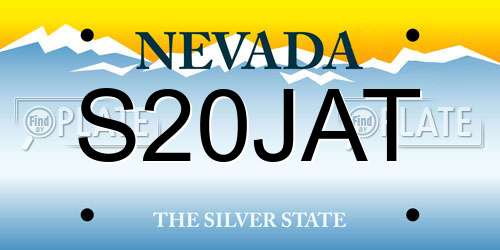 S20JAT Nevada License Plate
