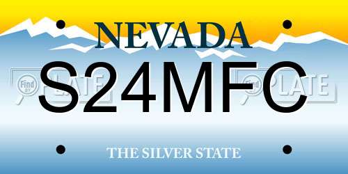 S24MFC Nevada License Plate