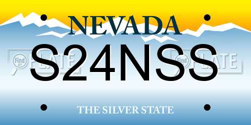 S24NSS Nevada License Plate