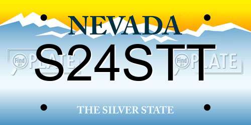 S24STT Nevada License Plate