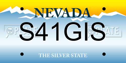 S41GIS Nevada License Plate