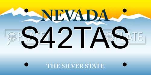 S42TAS Nevada License Plate