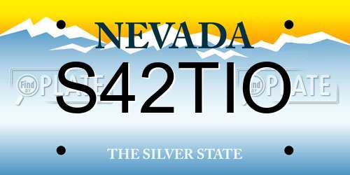 S42TIO Nevada License Plate