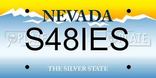 S48IES Nevada License Plate