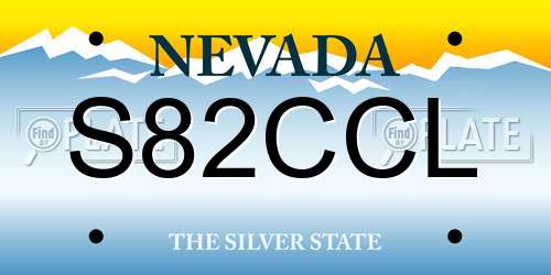 S82CCL Nevada License Plate