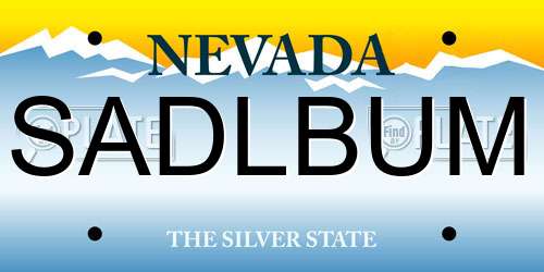 SADLBUM Nevada License Plate