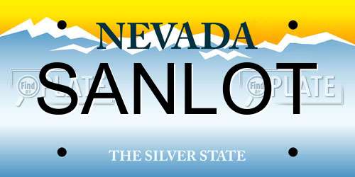 SANLOT Nevada License Plate