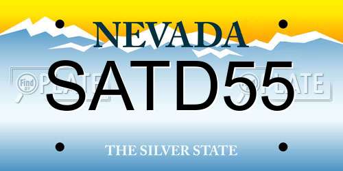 SATD55 Nevada License Plate