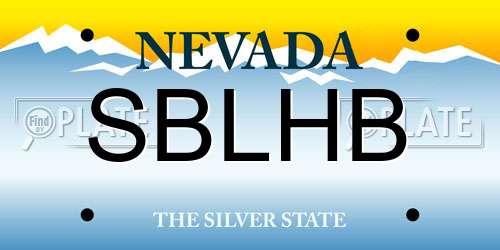 SBLHB Nevada License Plate