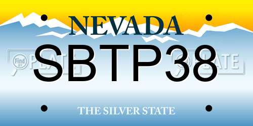 SBTP38 Nevada License Plate