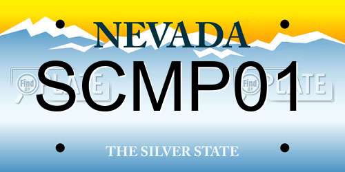 SCMP01 Nevada License Plate