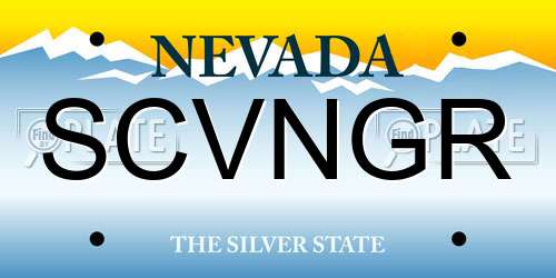 SCVNGR Nevada License Plate