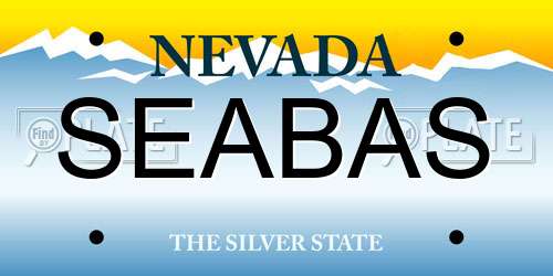 SEABAS Nevada License Plate