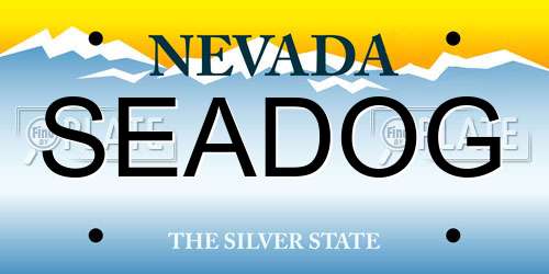 SEADOG Nevada License Plate