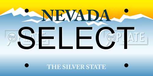 SELECT Nevada License Plate