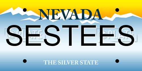 SESTEES Nevada License Plate