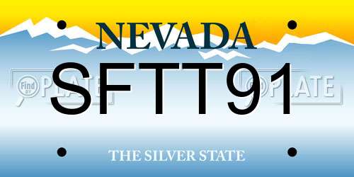 SFTT91 Nevada License Plate