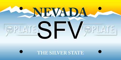 SFV Nevada License Plate