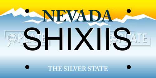 SHIXIIS Nevada License Plate