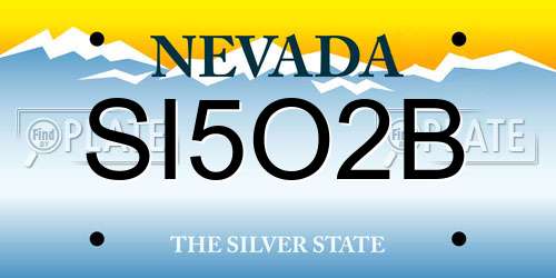 SI5O2B Nevada License Plate
