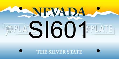 SI601 Nevada License Plate