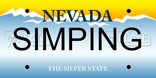 SIMPING Nevada License Plate