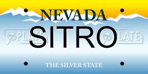 SITRO Nevada License Plate