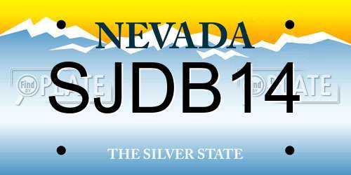 SJDB14 Nevada License Plate