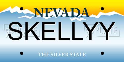 SKELLYY Nevada License Plate