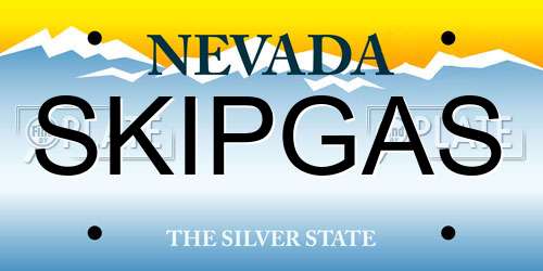 SKIPGAS Nevada License Plate