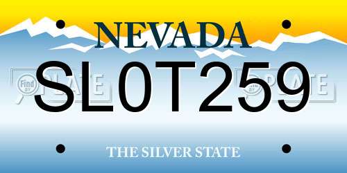 SL0T259 Nevada License Plate
