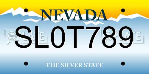 SL0T789 Nevada License Plate