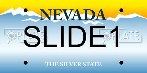 SLIDE1 Nevada License Plate