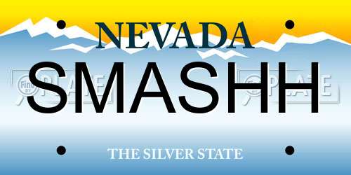 SMASHH Nevada License Plate